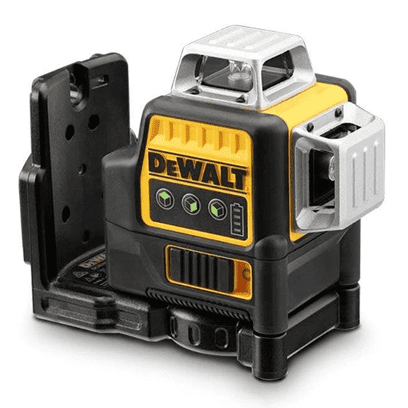 DeWalt 12V MAX Self-Leveling Cross Line Laser Level, 3 x 360, Green Beam, IP65 Water Resistant