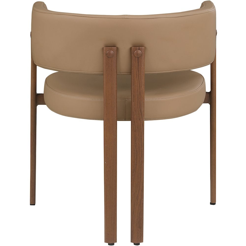 Meridian Furniture Gideon Tan Vegan Leather Dining Chair (Set of 2)