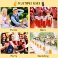 thumbnail image 7 of 24 Pack Plastic Champagne Flutes,9 Oz Stemless Champagne Flutes,Disposable Clear Plastic Toasting Glasses,Mimosa Glasses for Wedding, Birthday, Parties and Easter, 7 of 7