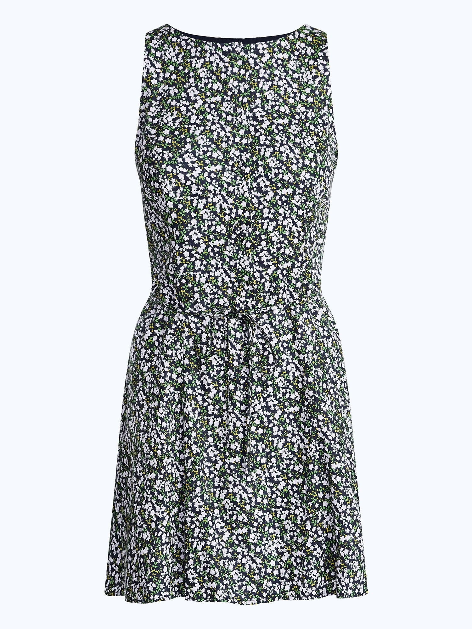 Free Assembly Women's and Women's Plus Cotton Boatneck Mini Dress, Sizes XS-4X
