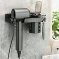 thumbnail image 2 of Self Adhesive Organizer Hair Dryer Holder Wall Mounted Blow Dryer Hair Dryer Holder Wall Mount,Bathroom & Bedroom Hair Care Styling Tools Organ, 2 of 9