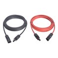 thumbnail image 5 of findmall 15FT 12AWG Black + Red 12 Gauge Solar Panel Extension Cable Wire with Female and Male Connector Solar Connector, 5 of 5
