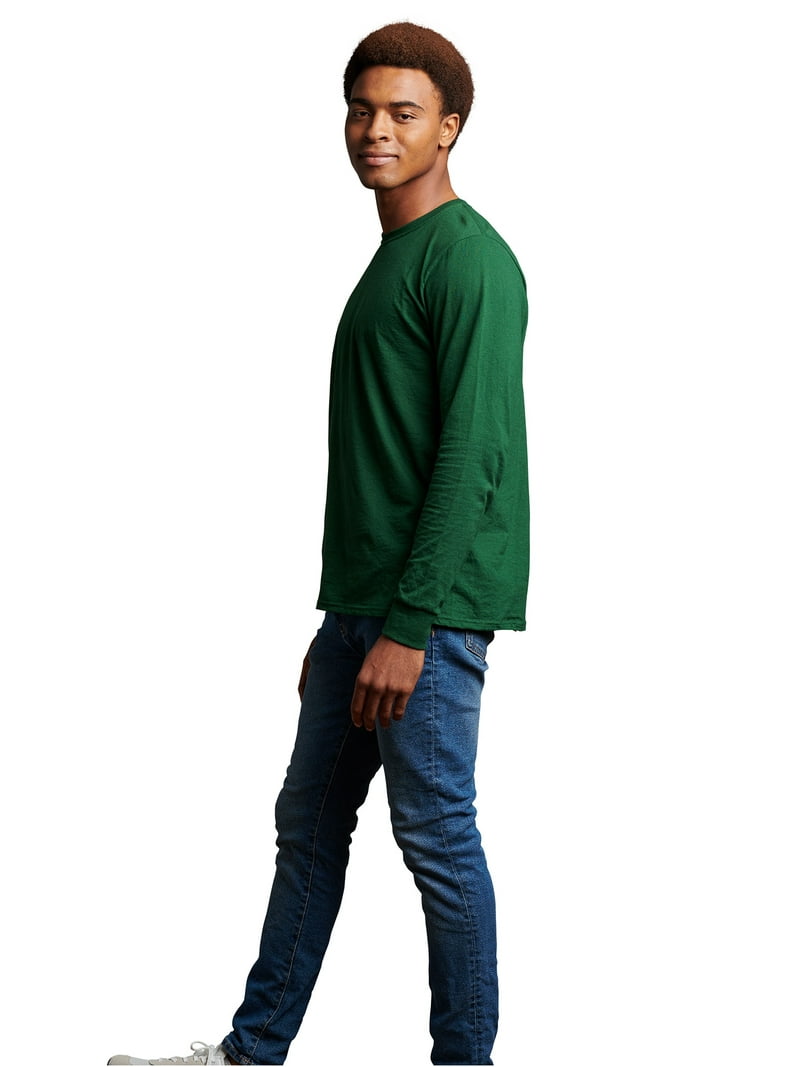 BAL × RUSSELL ATHLETIC XLサイズ Russell Athletic Men's Dri-Power Cotton Performance Long Sleeve T