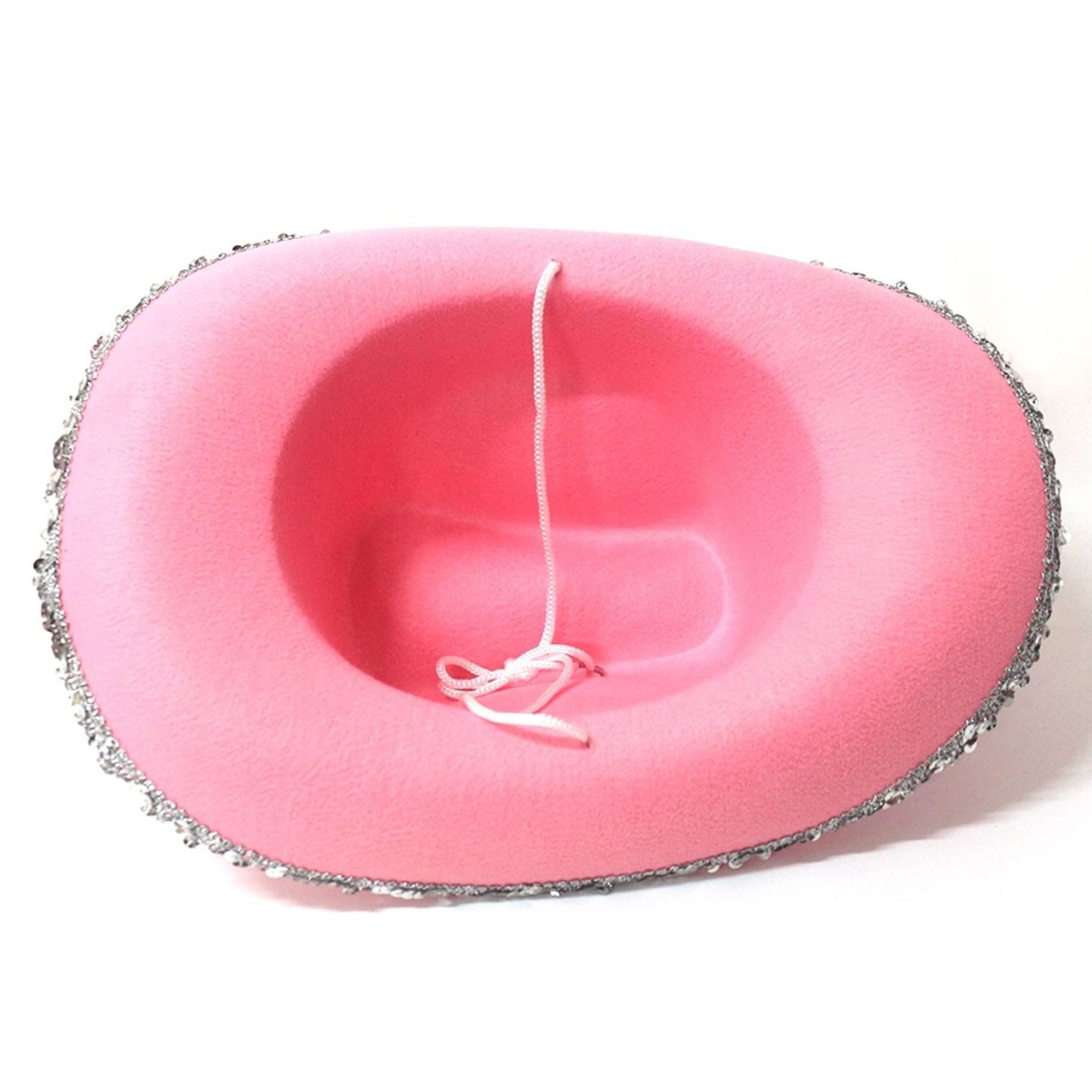 2022 Pink Cowgirl Hats for Women Cow Girl Hats Tiara Feather Felt