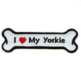 thumbnail image 2 of I Heart My Yorkie Dog Bone Iron On Applique Patch, 2 of 3