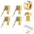 thumbnail image 3 of Tire Air Chuck 4pcs Car Thread Tire Air Chuck Brass Open End Tyre Valves Air Pump Clips, 3 of 6