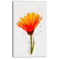 thumbnail image 2 of Yellow Watercolor Coreopsis Flower - Floral Canvas Art Print, 2 of 4