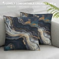 thumbnail image 3 of Chilfamy Marble Abstract Painting Generative Art Print Pillow Covers for Couch Pillowcase 1PC 22x22in, 3 of 5