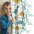 thumbnail image 3 of Blackout Kids Curtains,White Cartoon Dinosaurs Birthday Pattern Childrens Insulated Curtains Set Of 2,Bedroom Essentials,Toddler Room Decor 42"x54", 3 of 5