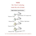 thumbnail image 2 of 4pcs 20g Nose Rings Studs 1.5mm 2mm 2.5mm 3mm Rainbow Round CZ Diamond Nose Studs Cubic Zirconia Nose Stud L Shaped Nose Studs for Women Nostril Piercing Jewelry 20 Gauge Nose Studs L Bend, 2 of 4