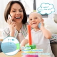 thumbnail image 4 of DISEN Baby Cell Phone Toy Teething, Musical Phone Toy for 6 to 12 MonthsToddlers Kids Infants Toddlers Electronic Learning Toy with Sound Light, Blue（1pcs）, 4 of 7