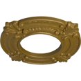 thumbnail image 3 of Ekena Millwork 9"OD x 4 1/8"ID x 5/8"P Benson Ceiling Medallion (Fits Canopies up to 4 1/8"), Hand-Painted Gold, 3 of 7