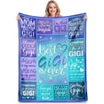 thumbnail image 2 of Gigi Gifts, Gigi Gifts for Grandma, Best Gigi Ever Gifts, Birthday Gifts for Gigi, Gifts for Gigi from Grandkids Granddaughter, Gigi Mothers Day Throw Blanket 50"x60", 2 of 6