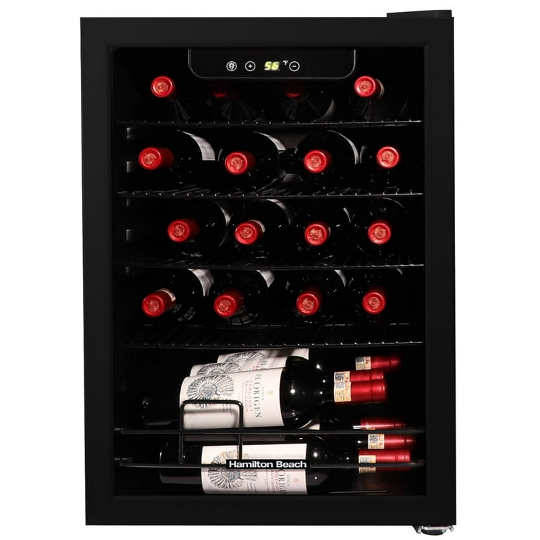 ドリンク×2、503×4 Hamilton Beach, 22 Bottle, 2.6 Cu. Ft. Wine/Beverage Center, Glass