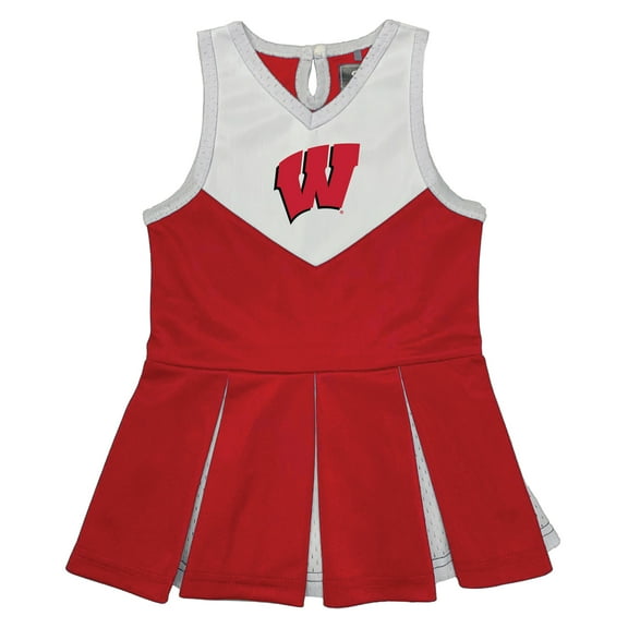 Girls Toddler Garb Red Wisconsin Badgers Cheerleader Dress