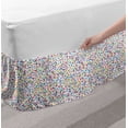 thumbnail image 2 of Stars Bed Skirt, Colorful Stars Pattern Elements Celebration Theme Random Repeating Design, Elastic Bedskirt Dust Ruffle Wrap Around for Bedding Decor, 4 Sizes, Multicolor, by Ambesonne, 2 of 2