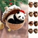 thumbnail image 1 of Adornos Navideños con Agujeros para Árbol, Colgantes Acrílicos Planos 2D, Decoración Navideña para Árbol, Coche y Coche., 1 of 7