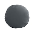 thumbnail image 2 of XIAOLE - Cojín redondo de terciopelo esmerilado para sofá, cojín decorativo pequeño de 45 cm, cojín grueso para la cintura, para sala de estar, cama y suelo, color negro, 2 of 6