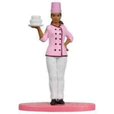 Barbie Doll Chef Mini Figures Cake Toppers Cupcake Decorations Party Favors Girls Kids Party Supplies