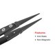 thumbnail image 3 of Pinzas de precisión antiestáticas ESD de Unique Bargains, pinzas extremadamente puntiagudas de acero inoxidable para electrónica de manualidades 2Pcs, 3 of 3