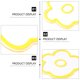 thumbnail image 3 of AURARMLET 1Ud Posavasos De Acrílico Amarillo Con Aislamiento Térmico En Forma De Flor Para Hogar, 3 of 7