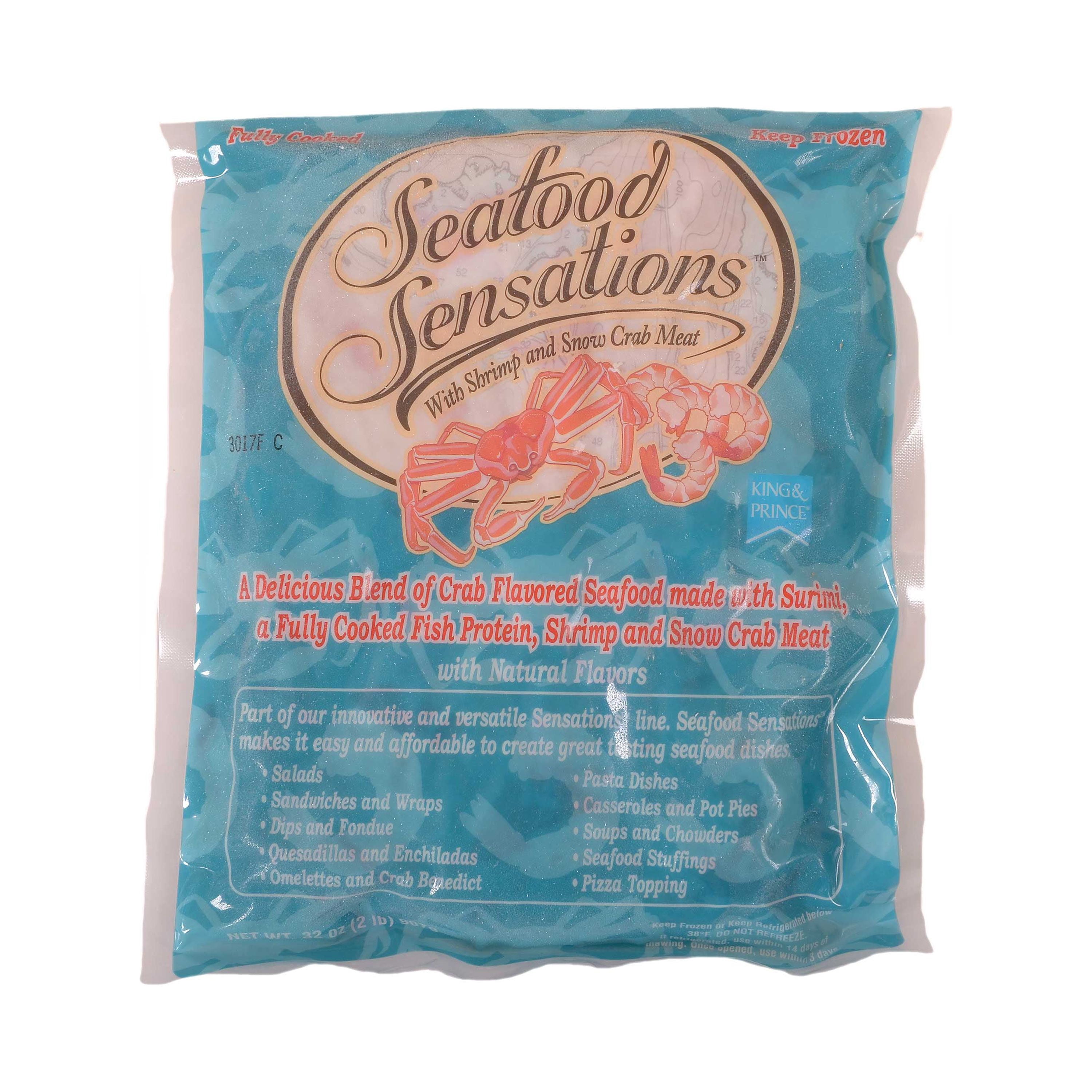 King and Prince Mrs.Fridays Sensation Seafood, 2 Pound 6 per case.