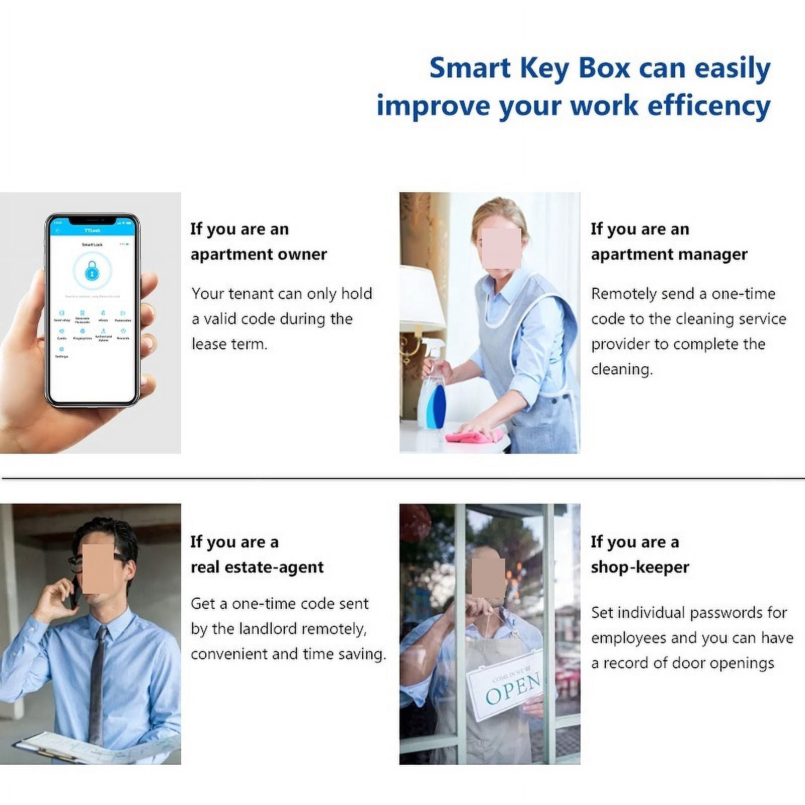 Outdoor Waterproof Safe Security Intelligent Password Storage Lock Tuya or TTLock APP Key Box Anti-theft box ,Maximum Protection