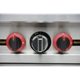 thumbnail image 4 of Heavy Duty Commercial 60" 6 Burner Gas Range with Oven, Broiler & Griddle, 4 of 5