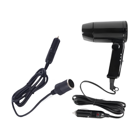 HIBIBUD Mini Car Hair Dryer 12V Multipurpose Travel Blow Dryer for Rv Auto Home