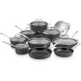 thumbnail image 1 of Cuisinart Chef's Classic Non-Stick Hard Anodized, 17 Piece Set, Black | 66-17, 1 of 1