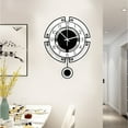 thumbnail image 5 of Wall Clock for Living Room Decor, Decorative Modern Wall Clocks with Pendulum, 5 of 9