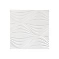thumbnail image 1 of FASÄDE Easy Installation Shallot Gloss White Wall Panel Sample (12" X 12" Sample), 1 of 1