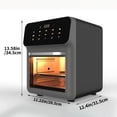 thumbnail image 6 of 12-In-1 Large Capacity, Smart Air Fryer Oven, 12 One-Touch Preset Functions, Smart Cooking Programs, 2 Baking Tray Additions, View Window, Interior Lighting, Adjustable Time & Temp, 6 of 6