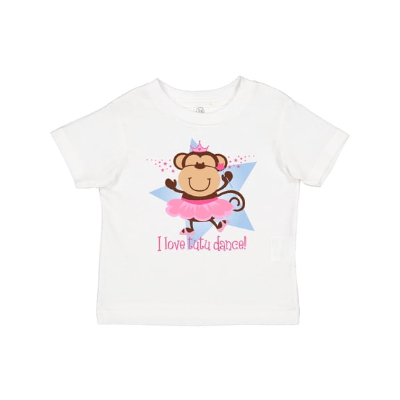 Inktastic Monkey Love Tutu Dance Girls Baby T-Shirt