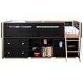 thumbnail image 3 of Acme Furniture 37985 Étagère (4 Compartiments), Noir & Or Rose, 3 of 3