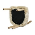thumbnail image 4 of Jennifer Taylor Home Arden 19.5" Genuine Sheepskin Fur Split Back Dining Chair Natural Blonde Genuine Fur, 4 of 10
