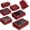 Red, variant on WANDF 7 Set Compression Packing Cubes Travel Accessories,Tear-Resistant Luggage Packing Organizers with Number Icon, Machine Washable Suitcase Packing Cubes for Travel,Airplane,Camping(Red Bag)