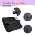 thumbnail image 4 of Sojoy Cooling Gel Lumbar Support Pillow for Office Chair or Car Seat Boost Your Lower Back Comfort Zone High Grade Memory Foam Universal Chair Cushion With Gel Bumps (Black&Purple), 4 of 9