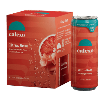 Calexo Citrus Rose Non-Alcoholic Cocktail - 4-Pack, 12 fl oz