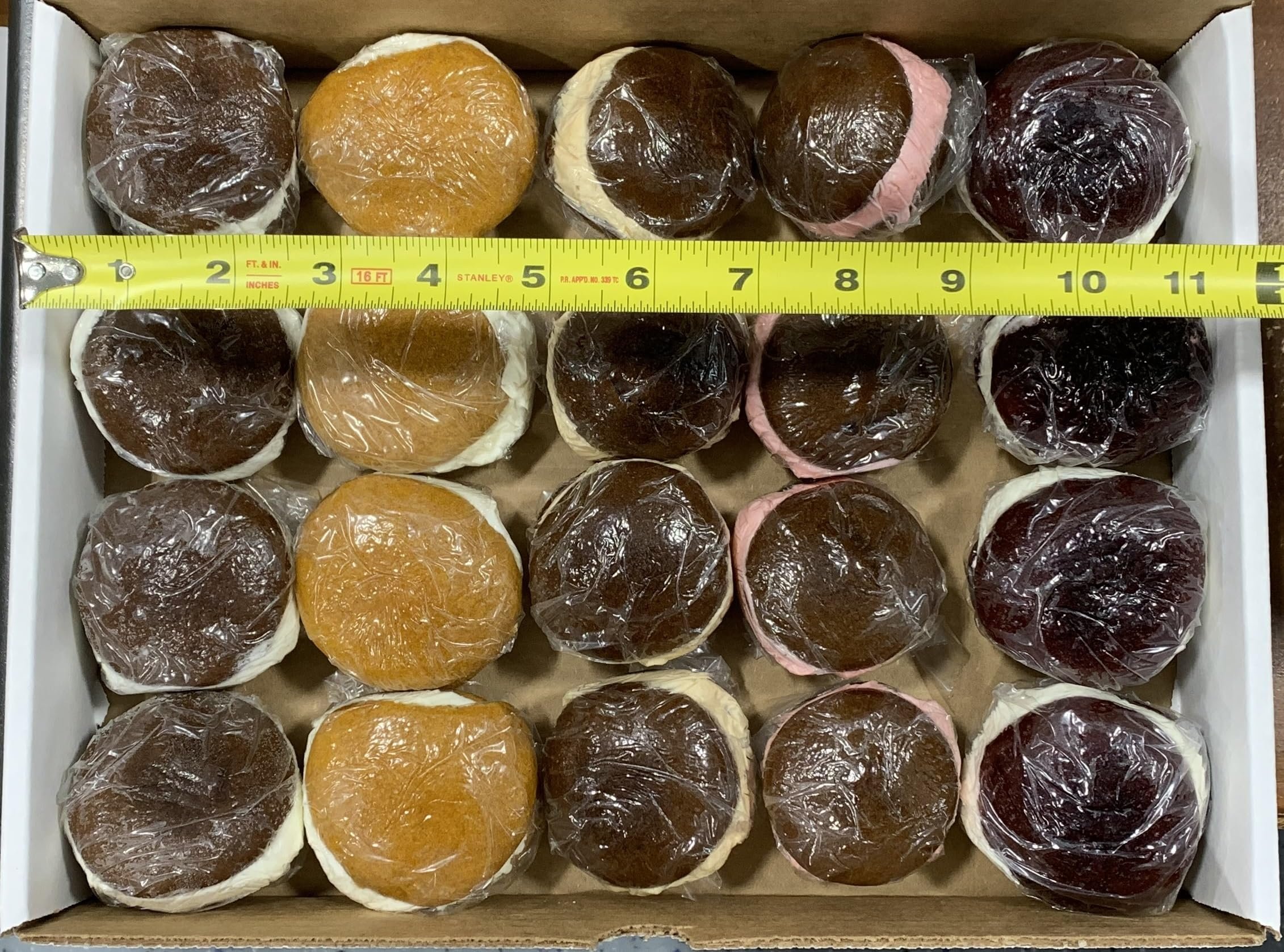 KauffmanTreats Lancaster County Amish-Style Homemade Mini Whoopie Pies Gobs Variety Box Pack of 20