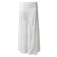 thumbnail image 4 of DHFJKG Women's Lace Sheer Maxi Skirts Floral A-Line Ruffle Boho Gothic Long Skirts See Through Trendy Skirt, 4 of 4