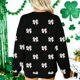 thumbnail image 5 of Camiseta de Manga Larga de las Mujeres Camiseta de Cuello de la Tripulación Del Día de San Patricio, 5 of 7