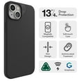 thumbnail image 4 of ZAGG Manhattan Snap iPhone 15 Plus Case - Premium Silicone iPhone Case for iPhone 15 Durable Graphene Material Smooth Surface with a Comfortable Ripple Grip MagSafe Phone Case, 4 of 9