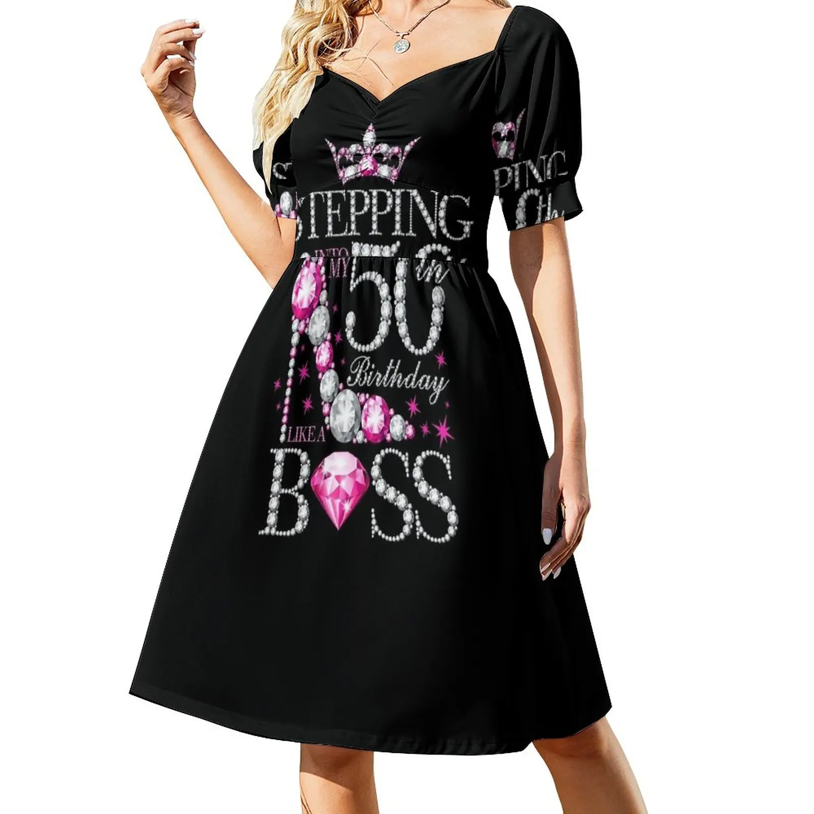50th Birthday. Stepping into my 50th Birthday lady's Sleeveless Dress  summer women's suit elegant and pretty women's dresses - Walmart.com
