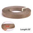 thumbnail image 5 of Skelang Bandas de borde de chapa de madera de nogal, prepegado, termoadhesivas, con adhesivo termofusible, cinta de madera flexible (3/4"?50'), 5 of 5
