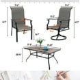 thumbnail image 2 of Sophia & William 7 Pieces Outdoor Patio Dining Set Textilene Chairs and Metal Table, 2 of 10