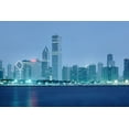 thumbnail image 2 of Highsmith, Carol 24x17 White Modern Wood Framed Museum Art Print Titled - Chicago at dusk, 2 of 4