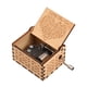 thumbnail image 1 of Cajas musicales Caja de música de madera vintage Tamaño de la palma de la mano Caja de madera con manivela Caja de música Hermoso dispositivo musical de madera tallada con melodía No puede evitar enam TOMSHOO Cajas musicales, 1 of 6