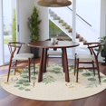 thumbnail image 3 of Sage Green Eucalyptus Round Area Rug 8Ft Washable Large Circle Rugs for Living Room Dorm, Country Leaves Rustic Botanical Vintage Non-Slip Carpet Floor Mats Indoor Outdoor Carpet Runner Home Decor, 3 of 8