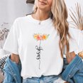 thumbnail image 4 of Jollimate Floral Jesus T-Shirt, Women's Faith Shirt, Religious Gift For Her, Believer Gift, 4 of 6